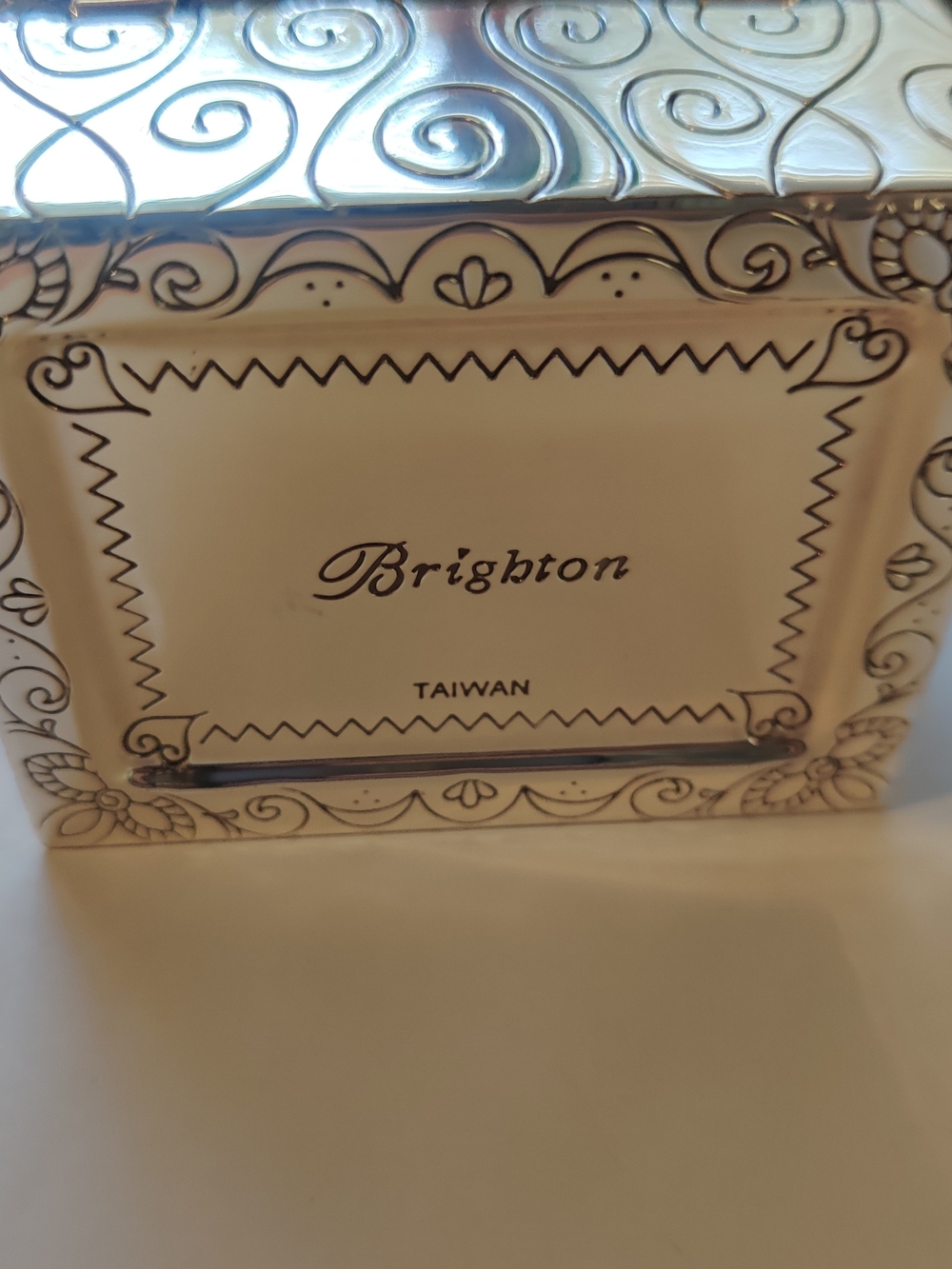 Brighton Silver Gold Filigree Jewelry Box - Picture 6 of 9